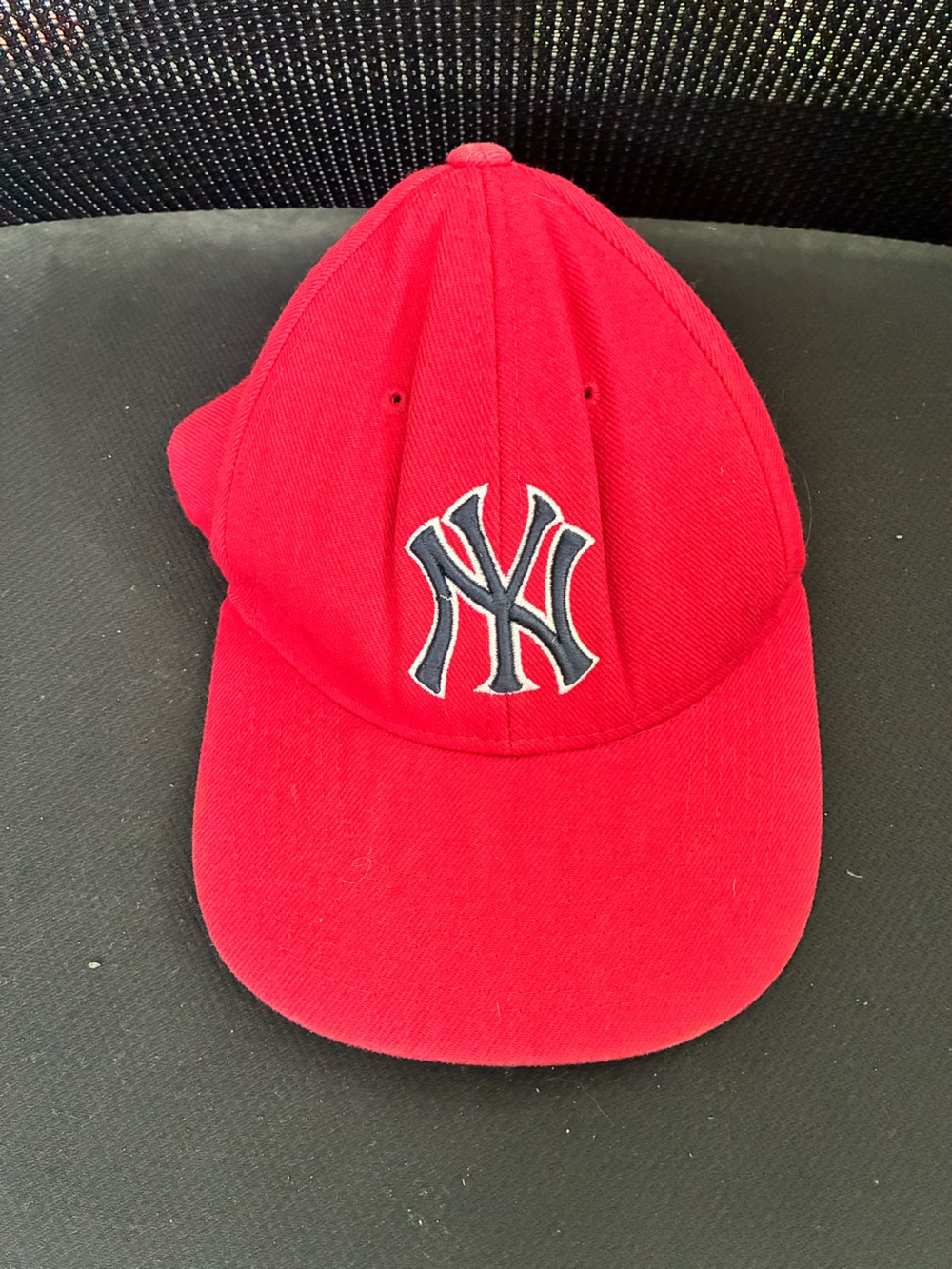 Vintage 90s New York Yankees Hat Twins Enterprise Red Wool Blend MLB Cap One Siz
